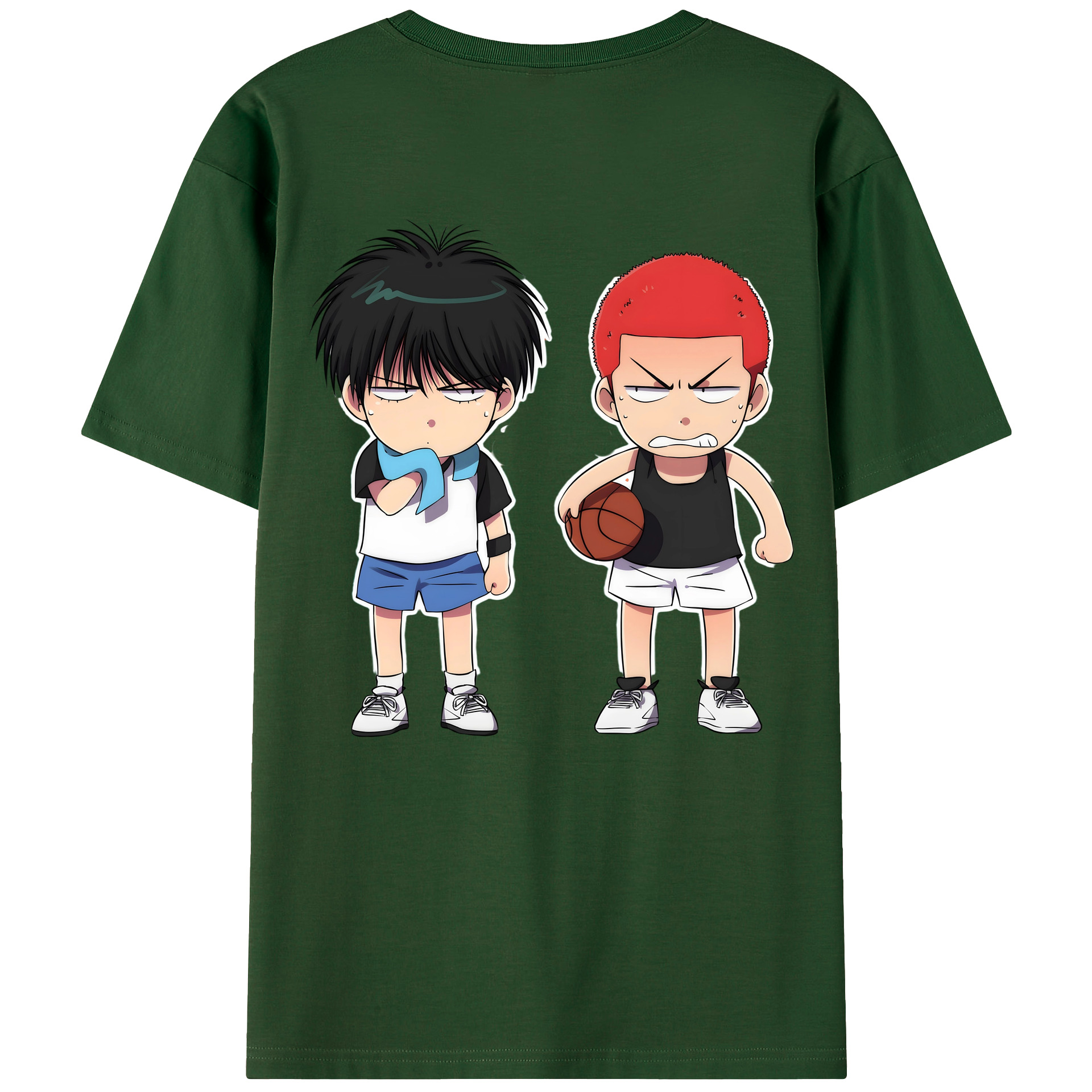 SLAM DUNK／スラムダンク 綿100％半袖Tシャツ（背面プリント）